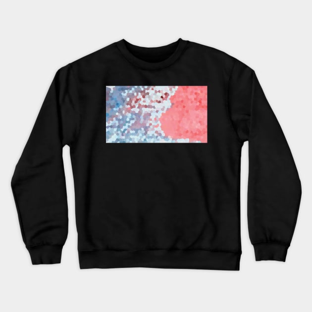 Pink Geometric Landscape Crewneck Sweatshirt by cletterle